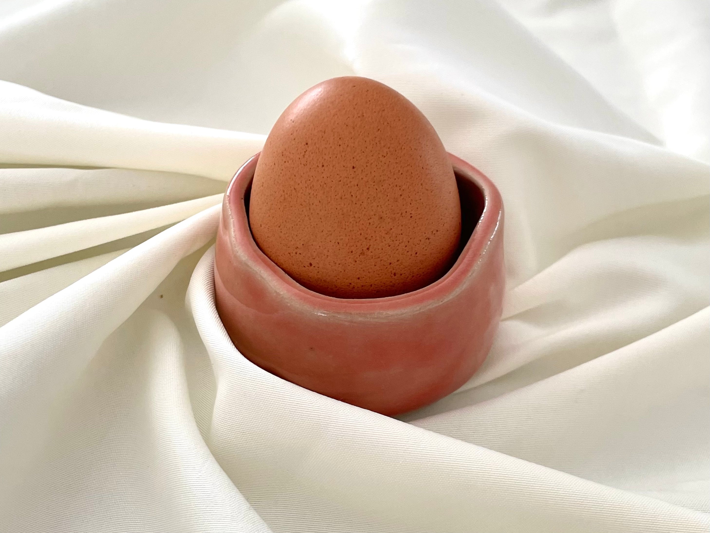 Coquetier pétale rose