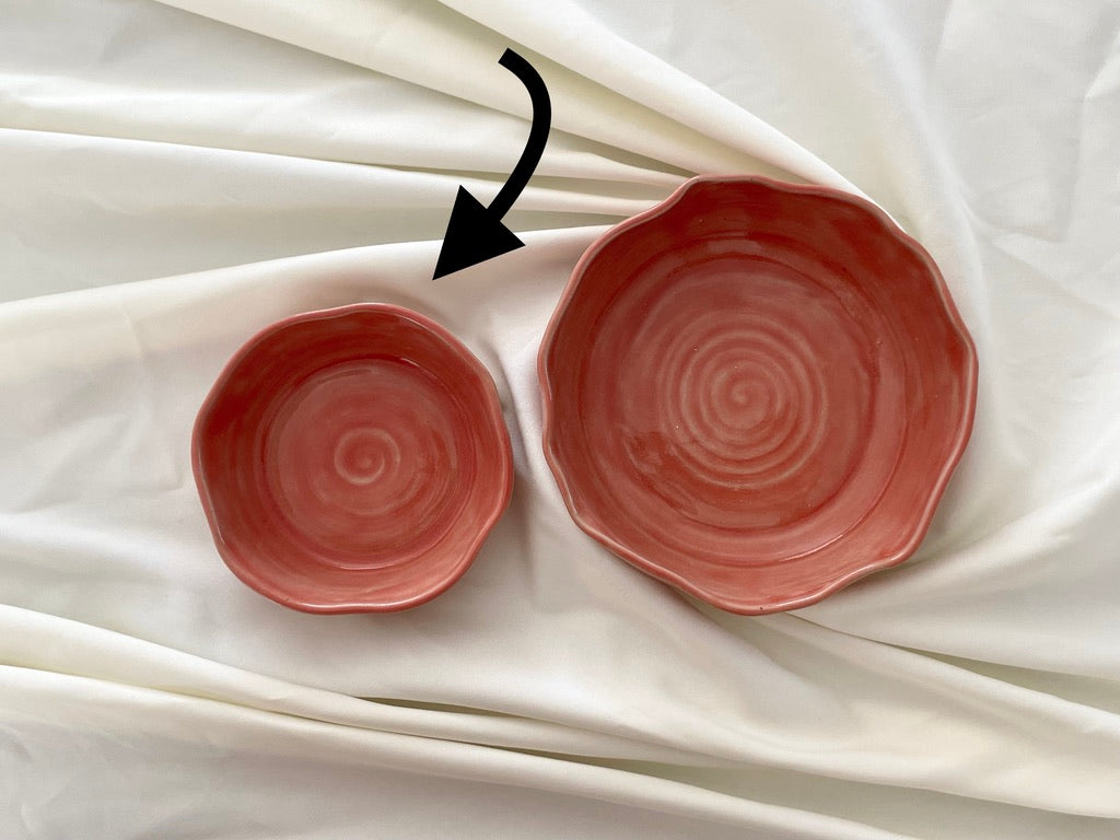 Ramequin/bol pétale rose